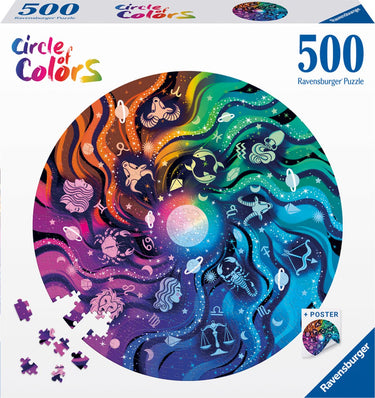 Ravensburger circle of colors astrologie - legpuzzel - 500 stukjes