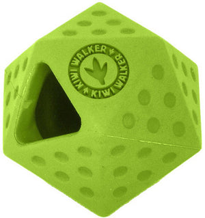 Kiwi walker ** hondenspeelgoed - let's play - icosaball groen tpr - 6 x 7 cm - fooddispencer - apporteren - drijvend , stuiterend - zeer sterk