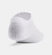 Under armour ua essential no show 6pk unisex sportsokken - wit - grijs