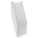 Wandfolderhouder exacompta a4 staand 6-vaks grijs