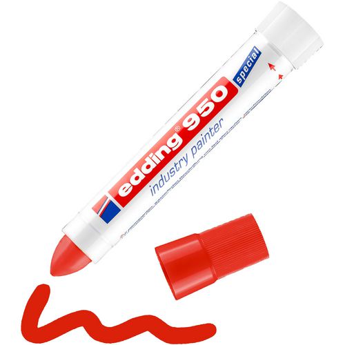 Edding permanente marker 950 rood 10mm