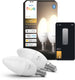Philips hue led kaarslamp - e14 fitting - bevat 2 lampen - zachtwit licht - slimme verlichting