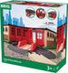 Brio treinremise - met draaischijf en 5 deuren - 33736