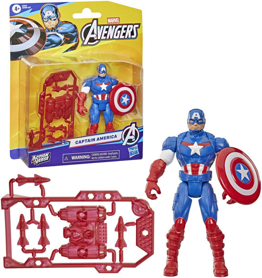 Marvel avengers actionverse captain america - actiefiguur 11cm