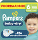 Pampers baby-dry maat 6 - 188 luiers - 13kg-18kg - voorraadbox
