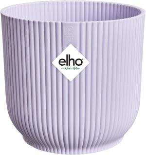 Elho vibes fold rond 18 - bloempot voor binnen - 100% gerecycled plastic - ø 18.4 x h 16.8 cm - zacht lila