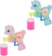 Eddy toys bellenblaaspistool eenhoorn - inclusief 55 ml bellenblaas - zeepbellen pistool voor buitenspel - roze of blauw - 1 willekeurige kleur