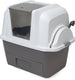 Catit kattenbak - incl. 4 afvalzakken - grijs wit - 67 x 48 x 46 cm