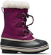Sorel yoot pac™ nylon wp youth unisex snowboots - wild iris, dark plum - maat 39