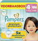 Pampers premium protection maat 4 - 186 luiers - 9kg-14kg - voorraadbox