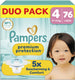 Pampers premium protection maat 4 - 76 luiers - 9kg-14kg