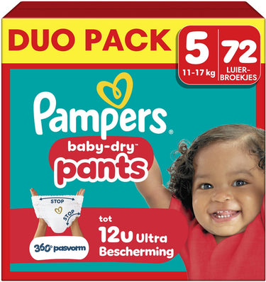 Pampers baby-dry pants maat 5 - 72 luierbroekjes - 11kg-17kg