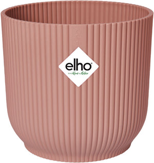 Elho vibes fold rond 22 - bloempot voor binnen - 100% gerecycled plastic - ø 22.0 x h 20.2 cm - delicaat roze