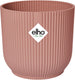 Elho vibes fold rond 22 - bloempot voor binnen - 100% gerecycled plastic - ø 22.0 x h 20.2 cm - delicaat roze