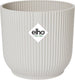Elho vibes fold rond 16 - bloempot voor binnen - 100% gerecycled plastic - ø 16.1 x h 14.8 cm - zijdewit
