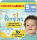 Pampers premium protection maat 5 - 186 luiers - 11kg-16kg - voorraadbox
