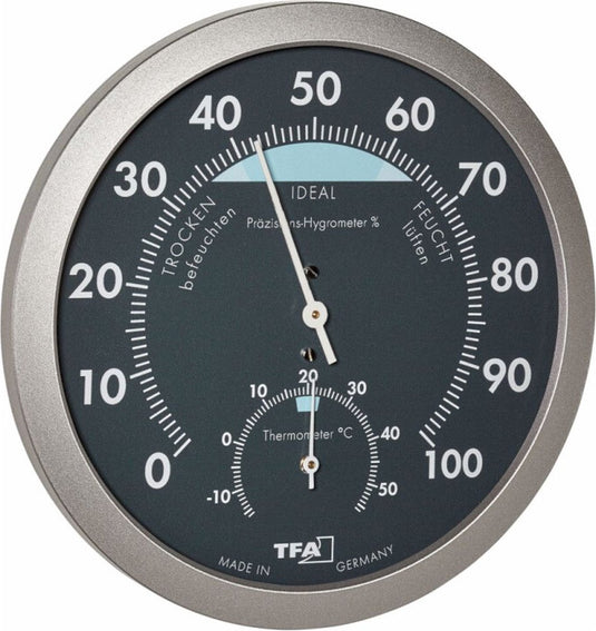 Tfa dostmann 45.2043.51 45.2043.51 thermo- en hygrometer antraciet, zilver