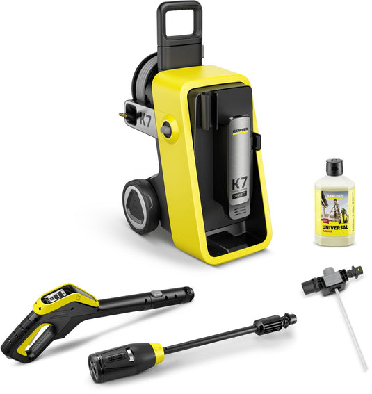 Kärcher k 7 comfort premium connect hogedrukreiniger met app functie - instelbare druk 180 bar - 600 l u - 60 m2 u - slanghaspel - 4-in-1 spuitlans - geschikt voor oa. auto - terras - campers - caravans - fietsen - motoren - tuinset