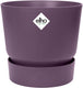 Elho greenville rond 25 - bloempot voor buiten met waterreservoir - 100% gerecycled plastic - ø 24.5 x h 23.3 cm - vintage pruim