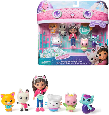 Gabby's poppenhuis de film - speelfigurenset - met gabby 6 katjes en 1 poppenhuispakketje