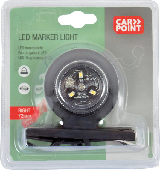 Carpoint breedtelicht 10-30 volt led 72 mm rechts rood wit
