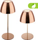 Briloner serina - snoerloze led tafellamp ip44 - 7522013 - dimbaar - touch - spatwaterdicht - snoerloos - verwisselbare batterij en lichtbron - ø13,5 x 36 cm - koperkleur