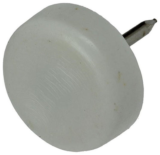 Mack 1047706 - stoelglijder nagel kunststof wit ø 19 mm 12 st pcs | 6 stuks