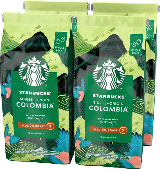 Starbucks colombia koffiebonen - 4 zakken x 450g