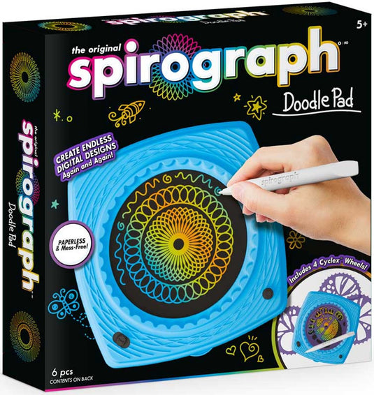 Spirograph creatief tekenblok - doodle pad voor kinderen en volwassenen.