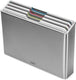 Joseph joseph folio™ steel set van 4 kleur-gecodeerde snijplanken in rvs houder (light stone)