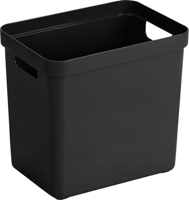 Sunware - sigma home opbergbox 25l zwart - 35 x 24,6 x 36,3 cm