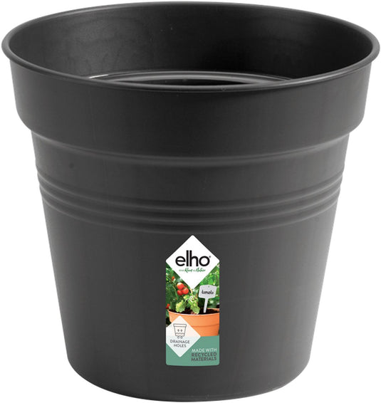 Elho green basics kweekpot 19 - kweekpot voor binnen en buiten - ø 19.0 x h 17.4 cm - living black