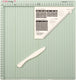 Vaessen creative rilbord - score easy - 30,5 x 30,5 cm - met vouwbeen en liniaal - in cm - mint