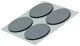 Mack 1047766 - super glijpastille zelfklevendgrijs ø 28 mm 4 st pcs | 12 stuks