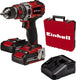 Einhell accu klopboor- schroefmachine tp-cd 18 50 li-i bl kit - power x-change - 18 v li-ion - met impactfunctie - 2 snelheden - 50 nm - koolborstelloze motor - incl. 2x 2,0 ah accu en lader
