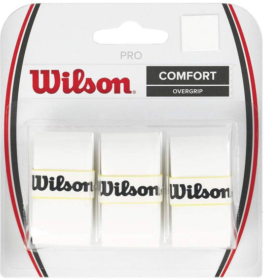 Wilson pro tennis padel overgrip wit 3 pack