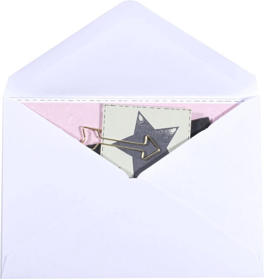 Florence enveloppen van stevige kwaliteit, wit rechthoek, 25 stuks, 11.4 x 16.2 cm