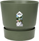 Elho greenville rond 55 - grote bloempot voor buiten met waterreservoir - 100% gerecycled plastic - ø 55 x h 50 cm - blad groen