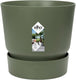 Elho greenville rond 30 - grote bloempot voor buiten met waterreservoir - 100% gerecycled plastic - ø 29.5 x h 27.8 cm - blad groen