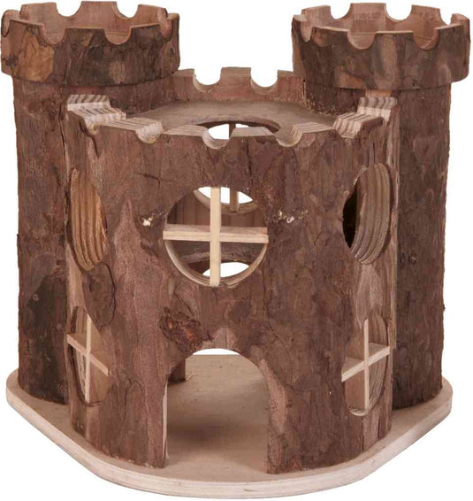 Trixie nature - knaagdier speelgoed - matti speelkasteel - 17x15x12 cm