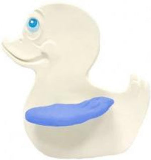 Lanco toys lanco rubberen bijtspeeltje - eend - blauwe vleugels