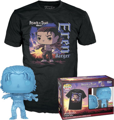 Funko pop! tee box animation: attack on titan - eren jeager #1321 maat m