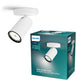 Philips led philips pongee opbouwspot - 1-lichts - wit