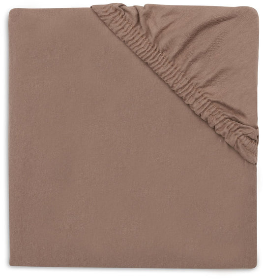 Jollein hoeslaken boxmatras - 75x95cm - milky coffee - jersey katoen