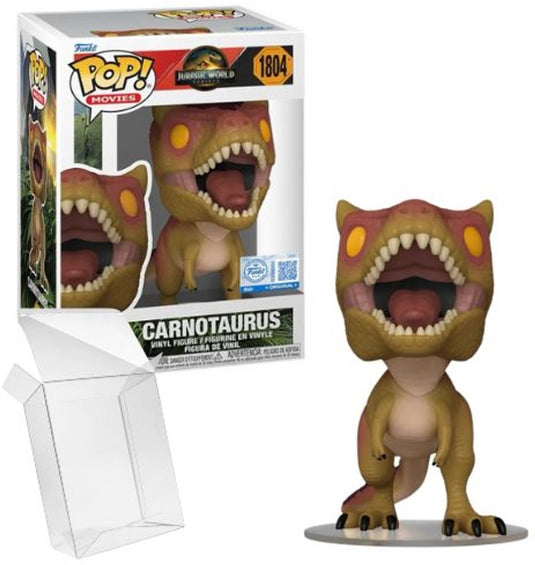 Funko pop! movies: jurassic world rebirth - carnotaurus #1804 exclusive