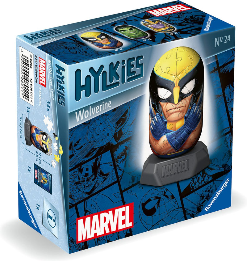 Load image into Gallery viewer, Ravensburger 3d puzzel hylkies marvel wolverine, 54st.
