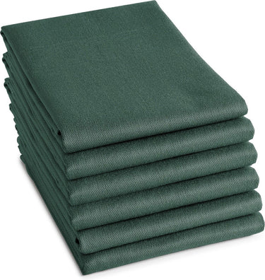 Ddddd - 6x theedoek - logo - 60x65 cm - groen - set van 6 stuks