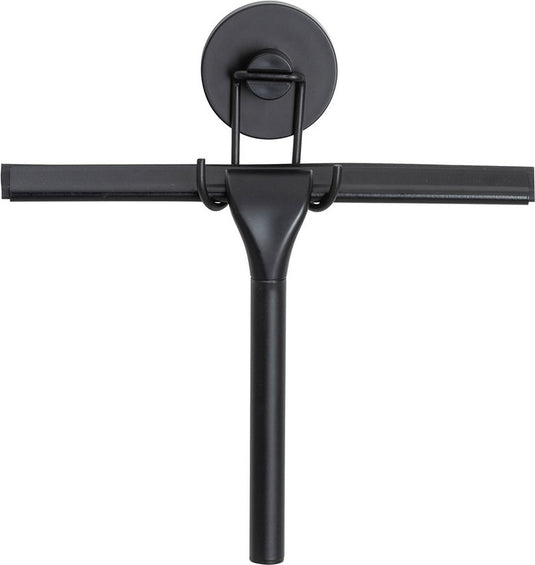 Wenko vacuum-loc douchewisser mat zwart - raamwisser - trekker douche - bevestigen zonder boren