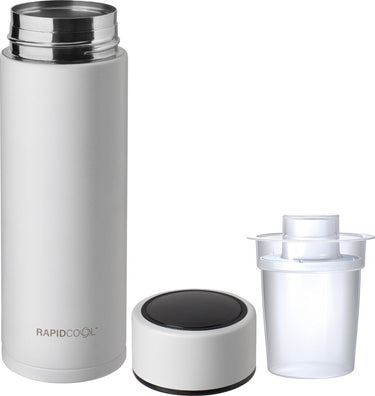 Nûby - rapidcool™ - maak de perfecte flesvoeding voor je baby - flessenkoeler - inclusief melkpoederdispenser en digitaal deksel - wit