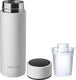 Nûby - rapidcool™ - maak de perfecte flesvoeding voor je baby - flessenkoeler - inclusief melkpoederdispenser en digitaal deksel - wit